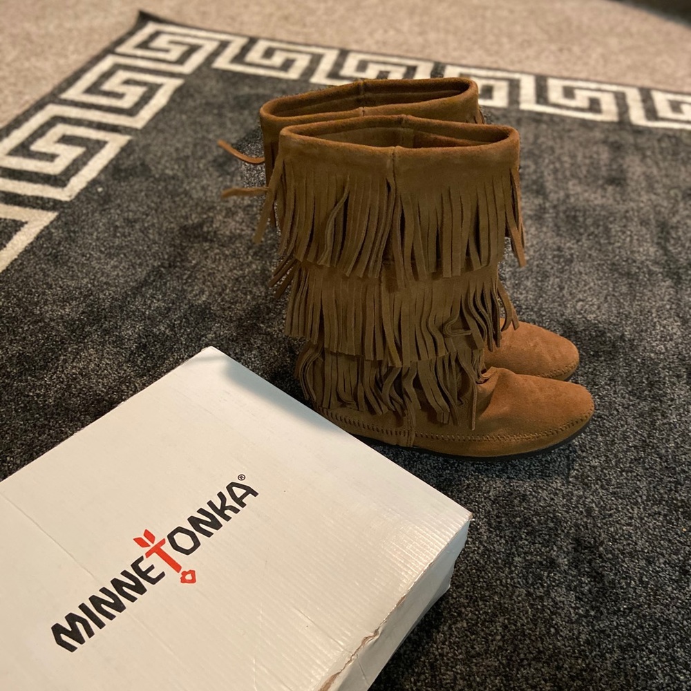 Minnetonka Fringe Boots